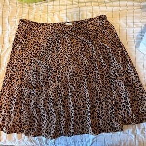 Ava & Vic Leopard Print Skirt